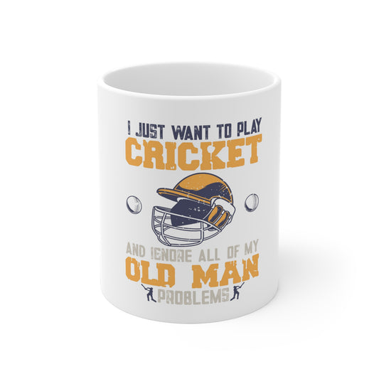 Copy of I Just Want to Play Cricket  - Cricket Mugs (11oz\15oz\20oz)